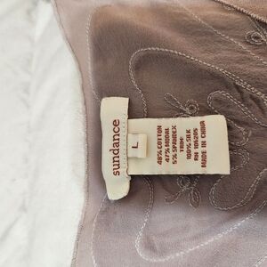 Sundance Mocha Embroidered Top